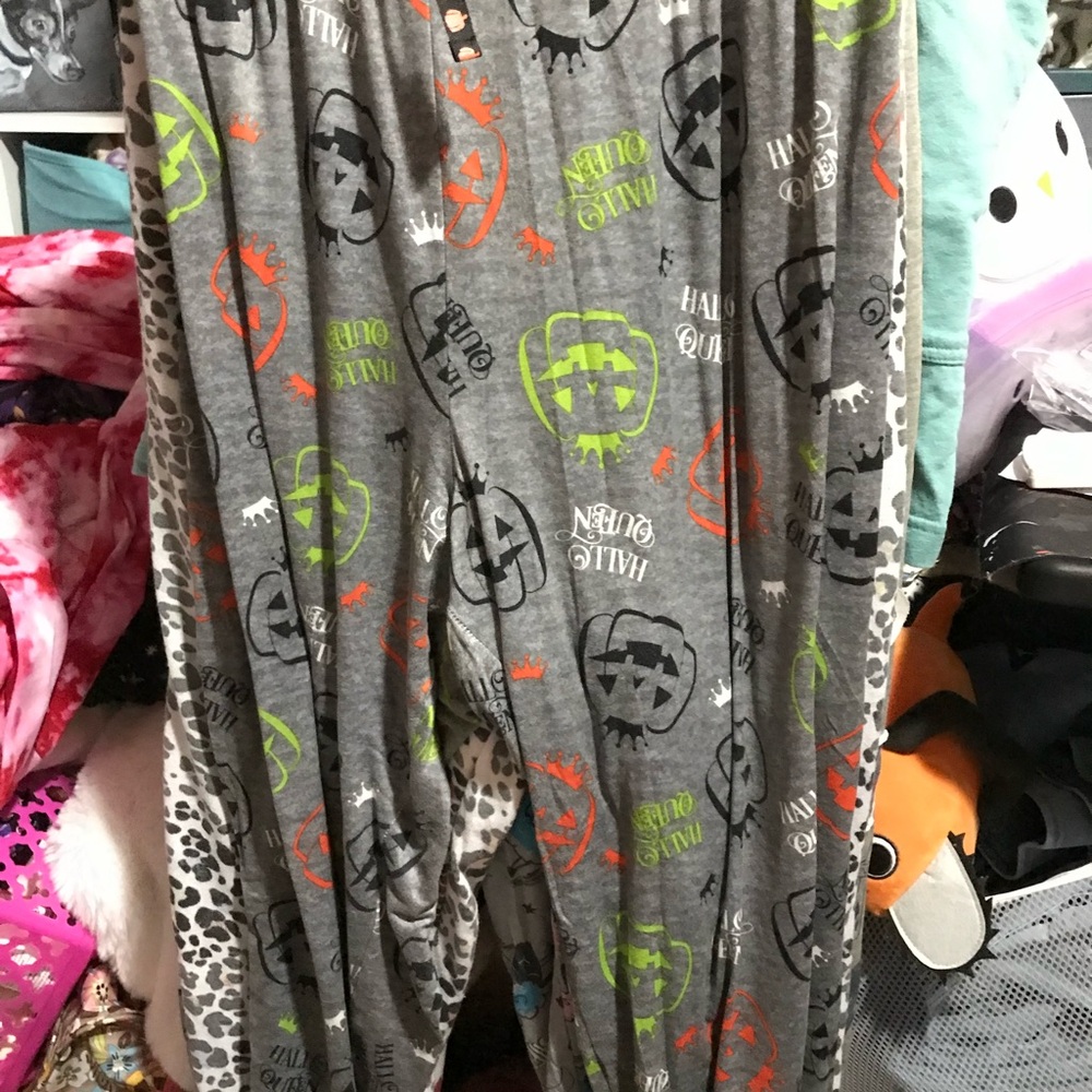 Celebrate It Gray Halloween Pajama Pants